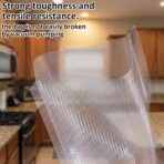 Jeffdad 100 Pcs Thick Vacuum Sealer Bags, 2.7x3.9 inch Small Vacuum Sealer Bags for Food Storage Heat Seal Bags Precut Food Storage Bag Clear Plastic Heat Seal Bag for Food Preservation - Image 4