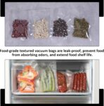 Jeffdad 100 Pcs Thick Vacuum Sealer Bags, 2.7x3.9 inch Small Vacuum Sealer Bags for Food Storage Heat Seal Bags Precut Food Storage Bag Clear Plastic Heat Seal Bag for Food Preservation - Image 5