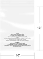 iMailer - 200 Count - 10" x 13" Clear Poly Bags with Suffocation Warning Bags for Prints, Photos, Documents, Clothing, T-Shirt - Resealable Adhesive - Image 3