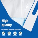 3 Gallon Extra Large Zipper Bag, 16” x 18”, Clear Plastic Storage Bag with Handle for Clothes, Moving, Travel, 2mil Thick, 15pcs - Image 5