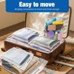 3 Gallon Extra Large Zipper Bag, 16” x 18”, Clear Plastic Storage Bag with Handle for Clothes, Moving, Travel, 2mil Thick, 15pcs - Image 8