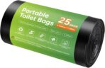 Portable Toilet Replacement Bags, 25 Count 8 Gallon 1.5 Mil Super Thickened Compostable Trash Bags, 30 Liter Camping Toilet Bags for Travel Outdoors, Boating, Emergency Toilet Bag for Car - Image 2