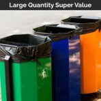 Extra Heavy Duty Black Contractor Garbage Bags 55 Gallon, 50 Trash Bags, Construction Grade, 3 mil, Made in USA - Image 10