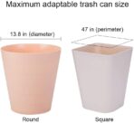 8 Gallon Drawstring Trash Bags-0.79 Mil Ultra Strong Medium Trash Can Liners for Kitchen/Office, Unscented White Garbage Bags, 60 Count - Image 3