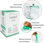 8 Gallon Drawstring Trash Bags-0.79 Mil Ultra Strong Medium Trash Can Liners for Kitchen/Office, Unscented White Garbage Bags, 60 Count - Image 4