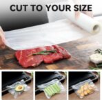 Wevac Vacuum Sealer Bag Rolls Variety Pack, 6"x16', 8"x16', 11"x16' (3 Rolls), Heavy Duty Food Storage, Ideal for Sous Vide, Freezer, Meal Prep - Image 7