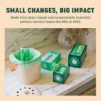 HoldOn Household Staples Set – Heavy duty, PFOA-Free, Compostable 13-Gallon Tall Kitchen Trash Bags, 4-Gallon Small Trash Bags, Gallon ZipSeal Bags and ZipSeal Sandwich Bags - Image 7