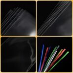 100PCS Cellophane Bags 3x5 inches, Clear Treat Bags with 4’’ Twist Ties, Plastic Cello Bags - 1.4 mils Thick OPP Rice Crispy Bags for Gift Goodie Favor Candy Cake Pop Birthday Party Cookies (3’’ x 5’’) - Image 3