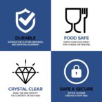 Zipper Storage Bags, (Pack of 12) 5 Gallon Resealable Food Storage Bag, Extra Large Zip Top Bags, Great Storage for Food, Clothing, Office Supplies & Travel Essential, 2 Mil Thick, Size 18"x 24" - Image 5