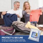 Zipper Storage Bags, (Pack of 12) 5 Gallon Resealable Food Storage Bag, Extra Large Zip Top Bags, Great Storage for Food, Clothing, Office Supplies & Travel Essential, 2 Mil Thick, Size 18"x 24" - Image 8