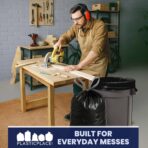 Plasticplace 32-33 Gallon Trash Bags │ 1.2 Mil │ Drawstring Garbage Can Liners │ 33” x 39”, Black, 100 Count - Image 7