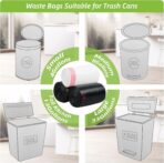 MakMeFre 13 Gallon Drawstring Tall Kitchen Trash Bags,Clean Fresh Scent and Heavy Duty Garbage Bags(100 Count,60x70cm) - Image 5