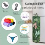 SYIPO Plastic Bag Holder, Reusable Grocery Bag Organizer, Wall Mount, 1 Pack, Seaweed | 1 Pack - Image 4