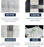 FIBC Bulk Bag - 2650 lbs Capacity, 39x39x39 inches, Polypropylene (PP), Open Top, White, Rectangular, Reusable, 1-Pack - Image 6