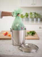 HIC Kitchen Natural Plant-Based Compost Bags, Biodegradable, Compostable, Set of 50 - Image 3