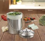 HIC Kitchen Natural Plant-Based Compost Bags, Biodegradable, Compostable, Set of 50 - Image 6