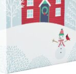 Hallmark Rustic Christmas Gift Bag Assortment (8 Bags: 3 Small 6", 3 Medium 9", 2 Large 13") Gray, White and Red, Farmhouse, Snowman, Snowflakes, Merry and Bright Wreath - Image 7