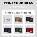 Azulavina Custom Bags with Logo 10/30/50/100 Pack - Paper Bags for Small Business Shopping - Custom Gift Bags with Name - Gift Bags Bulk - Image 7