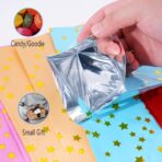 HABILE 48 pieces of thicker gift bags with handles, plastic party candy bags with sparkling stars, suitable for all kinds of holiday parties - Image 6