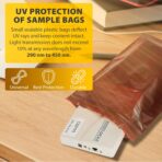 Amber Zip Bags for Packaging, 6 x 8 Inches. Pack of 100 Plastic Baggies. Reclosable Plastic Bags. 3 Mil Thick Polyethylene Zip Baggies. Reclosable Bag with Zipper Closure - Image 5