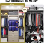 6 Pack Moving Bags Heavy Duty, Extra Large Storage Totes Bag with Zippers and Sturdy Handles, Packing Bags for Moving, Storage, Travel, Space Saving, Moving Boxes College Essentials Blue - Image 4