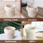 1.2 Gallon 80 Counts Strong Trash Bags Garbage Bags, Bathroom Trash Can Bin Liners, Small Plastic Bags for home office kitchen, fit 5-6 Liter, 0.8-1.6 and 1-1.5 Gal, Clear - Image 6