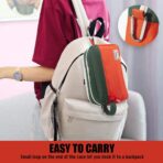 Sooez High Capacity Pencil Case, Big Pencil Bag Pouch Box Organizer Pen Case, Portable Journaling Supplies with Easy Grip Handle & Loop, Aesthetic Supply for Girls Adults, Orange - Image 6