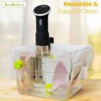 Revolutionize Sous Vide Cooking with AppleKoreLiving Sous Vide Reusable Silicone Bags | Extra Large BPA Free Set | Thinner and More Flexible than Other Reusable Vacuum Seal Bags - Image 5