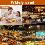 50 Pcs Bread Bags for Homemade Bread With Window Sourdough Paper bread Bags.(13.7x8.2x3.7 in),Packaging & Storage of Baked Goods Suitable for Bakers.Package includes 60 Cute Sealing Stickers. - Image 7