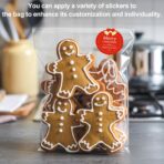 300 Pcs Elegant 5x7 Inches Cellophane Bags, Clear Self Sealing Cookie Bags, Resealable Treat Bag for Packaging Cookies, Candy, Gifts, Bakery, and Party Favors - Image 7