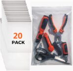 Heavy Duty Zip Bags 6"x6" 8mil Thick 20 Pack - Puncture Resistant Resealable Poly Bags - Great To Store Tools With Sharp Edges, Small Business Packaging Supplies & Home Organisation (6 * 6") - Image 3