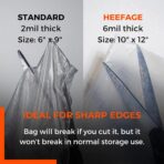 Heavy Duty Zip Bags 6"x6" 8mil Thick 20 Pack - Puncture Resistant Resealable Poly Bags - Great To Store Tools With Sharp Edges, Small Business Packaging Supplies & Home Organisation (6 * 6") - Image 7