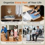 Nicetree 18-Pack Vacuum Seal Bags with Rechargeable Wireless Pump | 3 Sizes (20/24/28 Inch) Travel Vacuum Storage Bags for Clothing, Bedding & Seasonal Storage | Space Saver for Luggage - Image 9