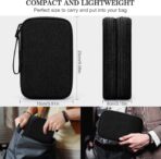 FYY Electronic Organizer, Large Travel Cable Organizer Bag Pouch Electronic Accessories Carry Case Portable Waterproof Double Layers All-in-One Storage Bag for Cable, Cord, Charger, Phone, Black - Image 3