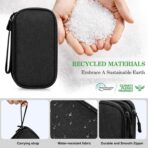FYY Electronic Organizer, Large Travel Cable Organizer Bag Pouch Electronic Accessories Carry Case Portable Waterproof Double Layers All-in-One Storage Bag for Cable, Cord, Charger, Phone, Black - Image 5
