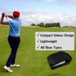 Outdoor Golf Shoes Bags Travel Shoes Bags Zippered Sport Shoes Bag (Black) - Image 8