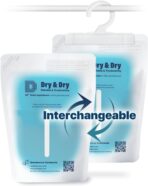 Dry & Dry 3 Packs Hybrid Moisture Absorbers & Musty Odor Eliminator Dehumidifier to Control Excess Moisture for Basements, Closets, Bathrooms, Laundry Rooms. Moisture Absorbers - Image 9