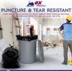 OX Plastics Black Trash Bags - Heavy Duty Garbage Bags, Extra Thick Unscented Large Trash Can Liners for Home, Outdoor, and Commercial Use - 13 Gallon, 200 Count - Image 6