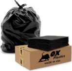 OX Plastics Black Trash Bags - Heavy Duty Garbage Bags, Extra Thick Unscented Large Trash Can Liners for Home, Outdoor, and Commercial Use - 13 Gallon, 200 Count - Image 7