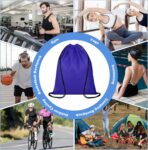 12 Colors Drawstring Backpacks Bulk, Drawstring Bags DIY Waterproof Nylon Cinch Bags for Sports, Gym, Travel, Swimming, Beach, Men&Women, Lightweight, Reusable - Image 8