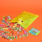 Prime Line Packaging Plastic Gift Bags, Party Favor Bags with Handle, 1.25 Mil Die Cut, Small Business, Holidays, Goodies, Shopping, Multi-Color, Bulk, 9x12, 100 Pack - Image 4