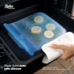 Ziploc Endurables Large Pouch, 8 Cups, Reusable Silicone Bags and Food Storage Meal Prep Containers for Freezer, Oven, and Microwave, Dishwasher Safe - Image 5