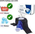 Ice Cold Pack Reusable Ice Bags Hot Water Bag for Injuries, Hot & Cold Therapy and Pain Relief with Elastic Breathable Support Wrap, 4-Pack, 3 Sizes (6"/9"/11") For Hot Therapy is 60℃ (4 IN 1) - Image 3