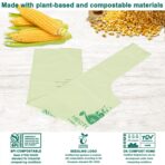 1.6 Gallon 100 Count,Compostable Bags Handle Tie,Tear Resistant Kitchen Food Scrap Waste Bag, ASTM D6400, US BPI and Europe OK Compost Home Certified - Image 8