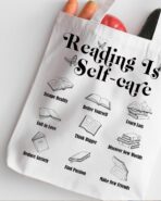 Book Lovers Tote Bag, Grocery Reusable Tote Bag for Reading Accessories, Librarian, Readers, Teacher, Library Present - Image 6