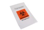Saris and Things 6" x 9" Biohazard Bag for Specimen Collection Clear Plastic Zip Lock Bag 6x9 with Extra Pouch/Pocket for Documentation - Pack of 100 - Image 5