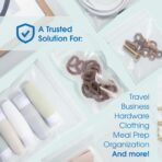 Spartan Industrial - 9” X 12” (100 Count) 4 Mil Thick Clear Reclosable Zip Plastic Poly Bags with Resealable Lock Seal Zipper - Heavy Duty and Durable - Image 7