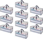 VENO 10 Pack Heavy Duty Moving Bags with Backpack Straps, Zippers & Handles, Extra Large Packing Bags for College Dorm Essentials, Moving Supplies Alternative to Cardboard Moving Boxes - Image 2