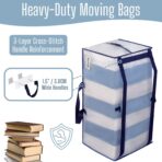VENO 10 Pack Heavy Duty Moving Bags with Backpack Straps, Zippers & Handles, Extra Large Packing Bags for College Dorm Essentials, Moving Supplies Alternative to Cardboard Moving Boxes - Image 3