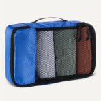 Amazon Essentials 4-Piece Packing Cubes Travel Accessories Set, Space-Saving Luggage Organizers with Double Zipper, Mesh Top, Small/Medium/Large/Slim, Blue (Previously Amazon Basics) - Image 5
